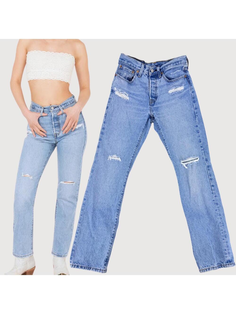 Levi’s Women’s 501 High Rise Straight Jeans 26